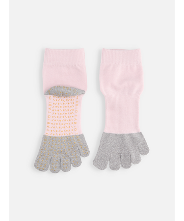 【快脚Labo】綿混五本指ショートソックス