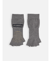 【快脚Labo】綿混指切りかかとオープンショートソックス