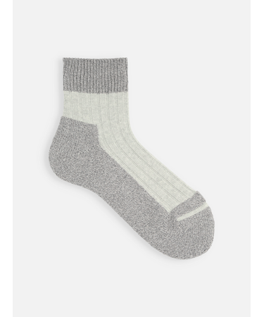 【Tabio MEN】リブパイルショートソックス（27.0～29.0cm）