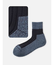 【Tabio MEN】リブパイルショートソックス（27.0～29.0cm）