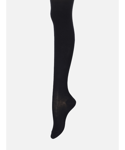 綿混3×1リブタイツ JM～Lサイズ