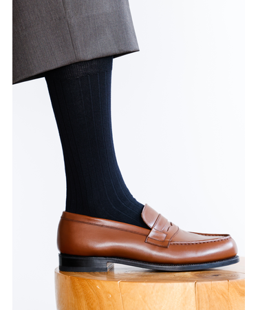 【Tabio MEN】NEWウール6×2リブレギュラーソックス