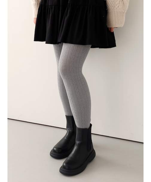 綿混ケーブル タイツ