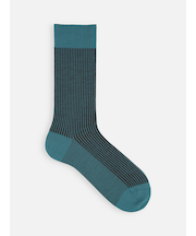 アンチピリング梳毛細ストライプレギュラーソックス（メンズ）