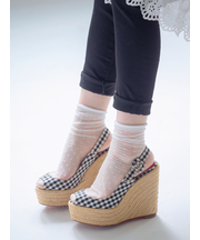 チュールピンドット柄ソックス