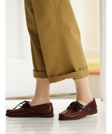 チュールピンドット柄ソックス