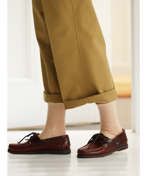 チュールピンドット柄ソックス