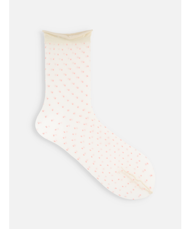 チュールピンドット柄ソックス