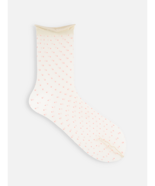 チュールピンドット柄ソックス