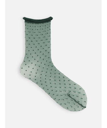 チュールピンドット柄ソックス