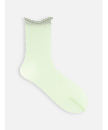 チュールピンドット柄ソックス