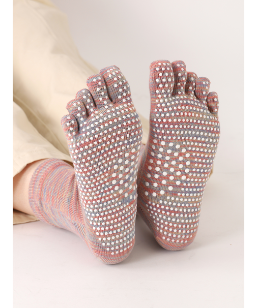 New綿五本指ツボ押しショートソックス(22.0～24.0cm)