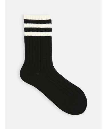 トップ3本ラインリブソックス