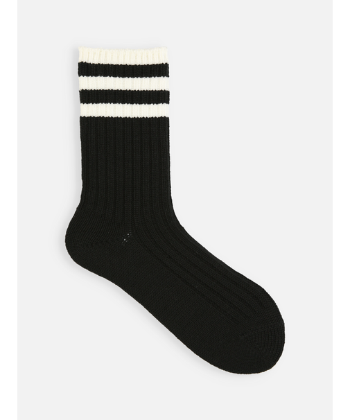 トップ3本ラインリブソックス