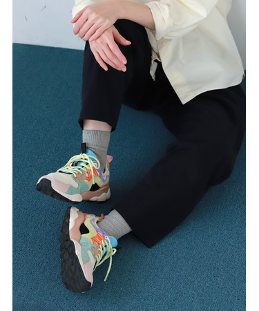 ローゲージ1×1リブショートソックス