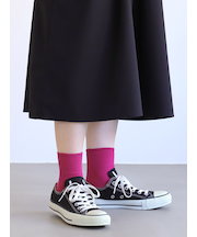 ローゲージ1×1リブショートソックス