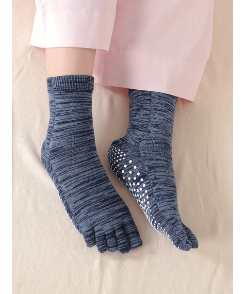 New綿五本指ツボ押しショートソックス(24.0～26.0cm)