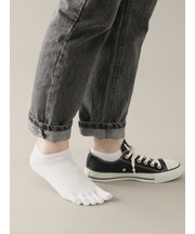 【消臭】無地五本指スニーカー用ソックス