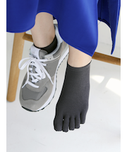 【消臭】無地五本指スニーカー用ソックス