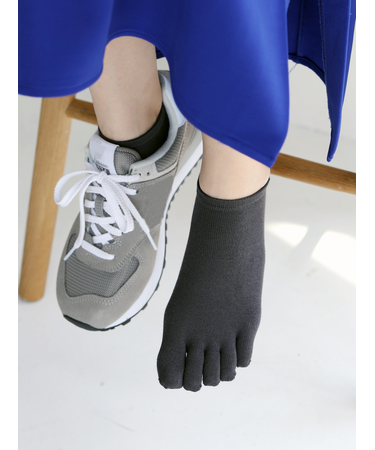 【消臭】無地五本指スニーカー用ソックス