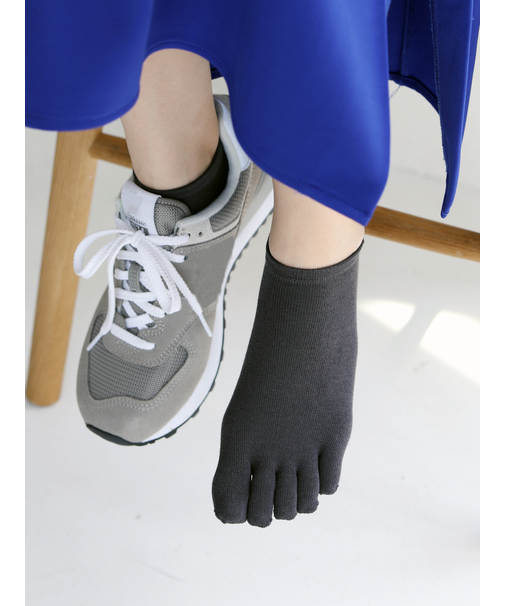 【消臭】無地五本指スニーカー用ソックス