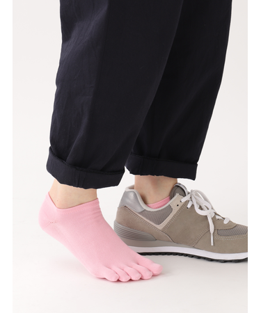 【消臭】無地五本指スニーカー用ソックス