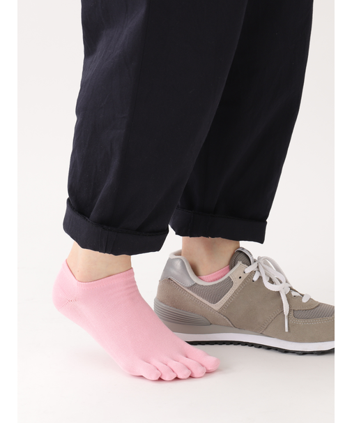【消臭】無地五本指スニーカー用ソックス