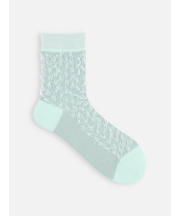 裏出しラメぼさぼさショートソックス