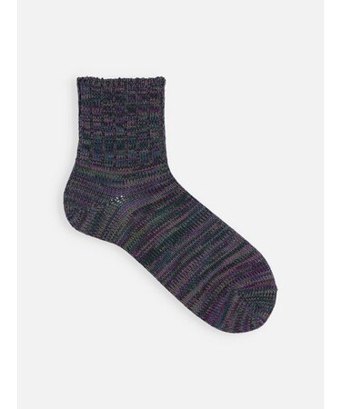 【Tabio MEN】引き揃え３×１リブベタショート丈ソックス