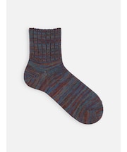 【Tabio MEN】引き揃え３×１リブベタショート丈ソックス