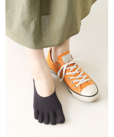 【消臭】深履き五本指カバーソックス