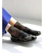 ホログラム風ラメショートソックス