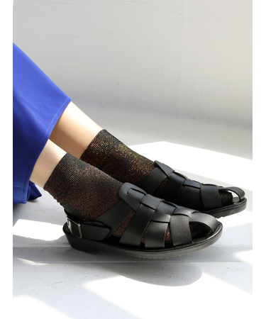 ホログラム風ラメショートソックス