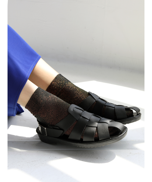 ホログラム風ラメショートソックス