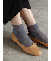 ホログラム風ラメショートソックス