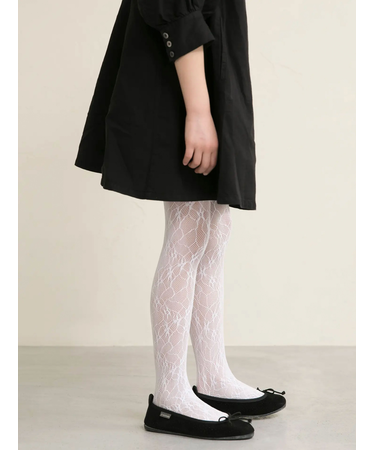 キッズ レーシーフラワーセレモニータイツ95～115cm