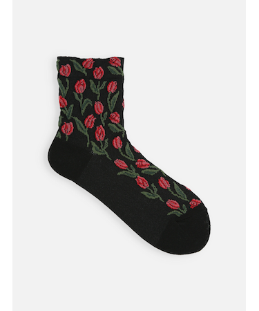 チューリップフロートショートソックス