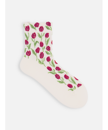 チューリップフロートショートソックス