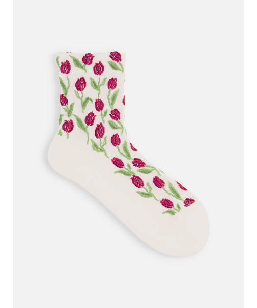 チューリップフロートショートソックス