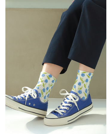 チューリップフロートショートソックス