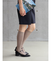 ハイゲージリブハイソックス