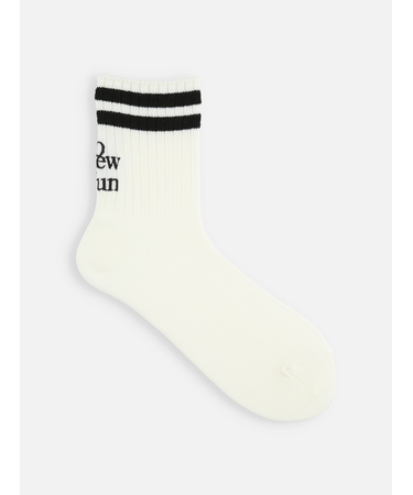 ラインロゴ刺繍ショートソックス