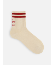 ラインロゴ刺繍ショートソックス