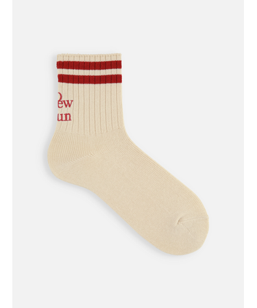 ラインロゴ刺繍ショートソックス