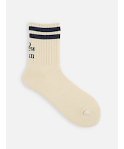 ラインロゴ刺繍ショートソックス