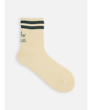 ラインロゴ刺繍ショートソックス