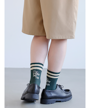 ラインロゴ刺繍ショートソックス