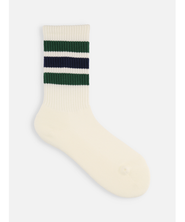 3本ラインミドルパイルソックス