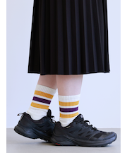 3本ラインミドルパイルソックス