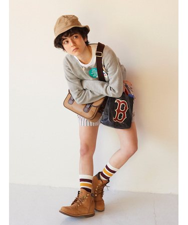 3本ラインミドルパイルソックス